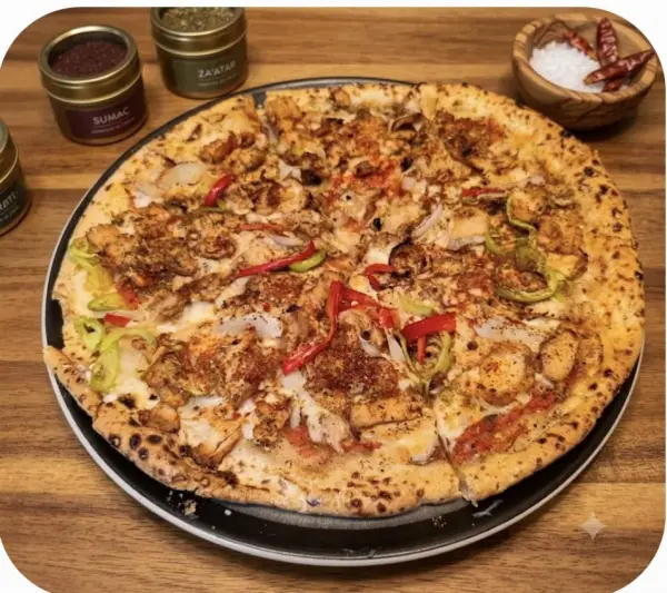 tavuk dönerli pizza